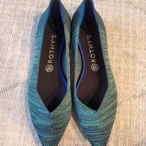 Rothy's Aqua Heather Points Size 10 (for Maranda)